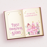 PINK NUTCRACKER FIRST CHRISTMAS STORY BOOK- MAGNETIC BOX TOPPER