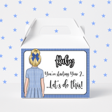 BACK TO SCHOOL DOLLY TREAT BOX LABELS- GIRLS SUMMER DRESS