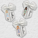 Mini Customised School Dolly's DTF Full Colour Transfers-  approx 2'' Tall