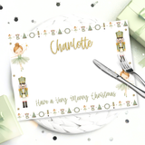 SAGE NUTCRACKER XMAS- CHRISTMAS DINNER PREMIUM LEATHERETTE PLACEMATS