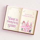 PINK NUTCRACKER MAGICAL CHRISTMAS STORY BOOK- MAGNETIC BOX TOPPER