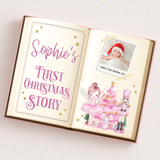 PINK NUTCRACKER FIRST CHRISTMAS STORY BOOK- MAGNETIC BOX TOPPER