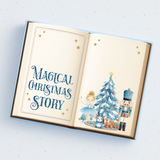BLUE NUTCRACKER MAGICAL CHRISTMAS STORY BOOK- MAGNETIC BOX TOPPER