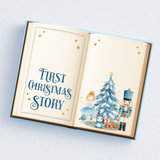 BLUE NUTCRACKER FIRST CHRISTMAS STORY BOOK- MAGNETIC BOX TOPPER