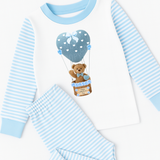 DTF TRANSFER | VALENTINES HOT AIR BALLOON BLUE BEAR