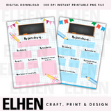FIRST DAY OF SCHOOL BOARDS- DIGITAL DOWNLOAD- 2 DESIGNS