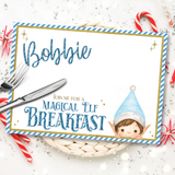 BLUE MAGICAL ELF BREAKFAST MAT | PREMIUM LEATHERETTE PLACEMATS