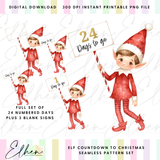 ELF COUNTDOWN TO CHRISTMAS - DIGITAL DOWNLOAD