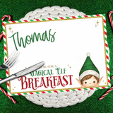 GREEN MAGICAL ELF BREAKFAST MAT | PREMIUM LEATHERETTE PLACEMATS