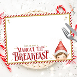 RED MAGICAL ELF BREAKFAST MAT | PREMIUM LEATHERETTE PLACEMATS