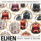 NORTH POLE EXPRESS TRAIN PATTERN SET