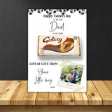 Fathers Day 'Like a Polaroid' Chocolate Galaxy Boards- Premium Card