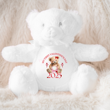 DTF TRANSFER - VALENTINES - (MUMBLES) MY FIRST VALENTINES 2025 BEAR WITH BOW