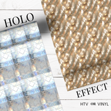 DIAMOND HOLO EFFECT | PATTERNED HTV & SELF ADHESIVE VINYL