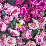 All the Pink Roses Flower Wall Effect Canvas Photography Background