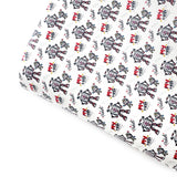 My Dad, My Robot Hero Premium Faux Leather Fabric Sheets