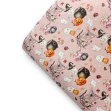 Ghost Pals Pink Premium Faux Leather Fabric Sheets