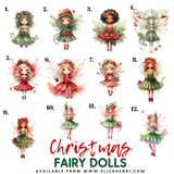 Xmas Fairy Letter Initials | 3.5” Personalised Wholesale Bow Loops