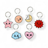 EMOTION EMOTES | LEATHERETTE KEYRING CUT-OUTS