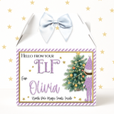 LILAC ELF ARRIVAL- TREAT BOX LABELS- UV DECAL