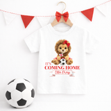 CUSTOM DTF TRANSFER - IT'S COMING HOME GIRLY LION BANNER