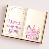 PINK NUTCRACKER MAGICAL CHRISTMAS STORY BOOK- MAGNETIC BOX TOPPER