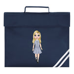 navy School Book Bag Customised Dolly's DTF Full Colour Transfers- eliza henri