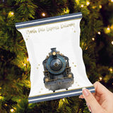 DIY TREAT PACKET- NAVY NORTH POLE EXPRESS TRAIN TREATS