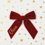 CUSTOM DTF | GOLD GLITTER HAIR BOW NAMES (FOR RED VELVET BOWS)