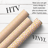 PINK PENCILS PATTERNED HTV & SELF ADHESIVE VINYL