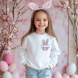 CUSTOM DTF TRANSFER - CUTE POCKET EMBROIDERY STYLE BUNNY NAME