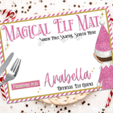 PINK MAGICAL ELF MAT FAUX LEATHER PLACEMATS