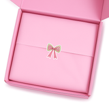 WATERMELON BOW PINK CUSTOM CUT SOLVENT STICKER- GLOSSY OR MATTE