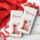 VALENTINES- BOY BUNNY LOVE MAIL- CHOCOLATE WRAPPERS