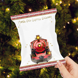DIY TREAT PACKET- RED NORTH POLE EXPRESS TRAIN TREATS