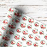 SANTA WREATH | PREMIUM LEATHERETTE FABRIC