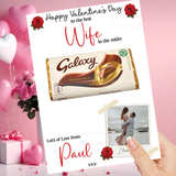 VALENTINE’S ROSE 'POLAROID' CHOCOLATE GALAXY BOARDS- PREMIUM CARD