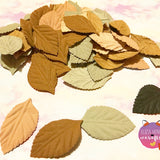 Luxury Fabric Leaves- 5pk - Eliza Henri Craft Supply