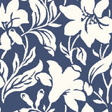 Day Lily - Blue -Hesketh House Liberty Cotton Fabric 04775652X