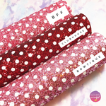 Polka Dot Chunky Glitter Fabric Collection - Eliza Henri Craft Supply