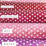 Polka Dot Chunky Glitter Fabric Collection - Eliza Henri Craft Supply