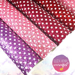 Polka Dot Chunky Glitter Fabric Collection - Eliza Henri Craft Supply
