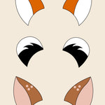 Woodland Animal Ears Hair Bow Template - Eliza Henri Craft Supply