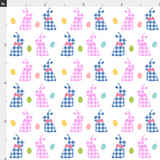 EHC Gingham Bunnies Artisan Fabric Felt - Eliza Henri Craft Supply
