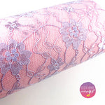 Colour Contrast Lace Wool Blend Fabric Felt - Eliza Henri