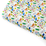 Doodle Drawings Premium Faux Leather Fabric Sheets