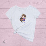Union Jack Girls DTF Full Colour Iron on T Shirt Transfers