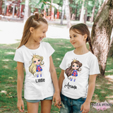 Union Jack Girls DTF Full Colour Iron on T Shirt Transfers