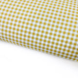 Lemon Gingham Lux Premium Printed Bow Fabric