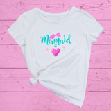 Mermaid at Heart DTF Full Colour Iron on T Shirt Transfers